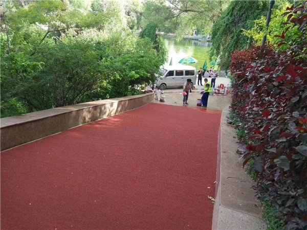 绍兴彩色路面施工